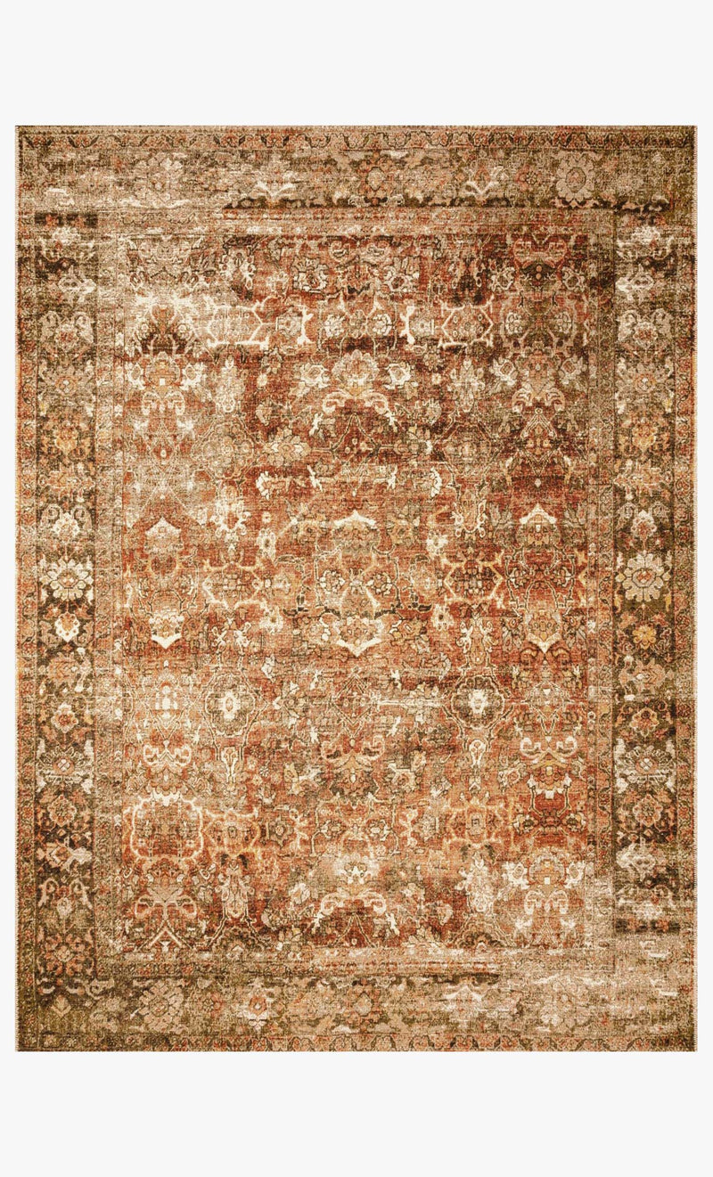 Loloi Sebastian Collection - Traditional Power Loomed Rug in Rust & Tobacco (SEB-01)