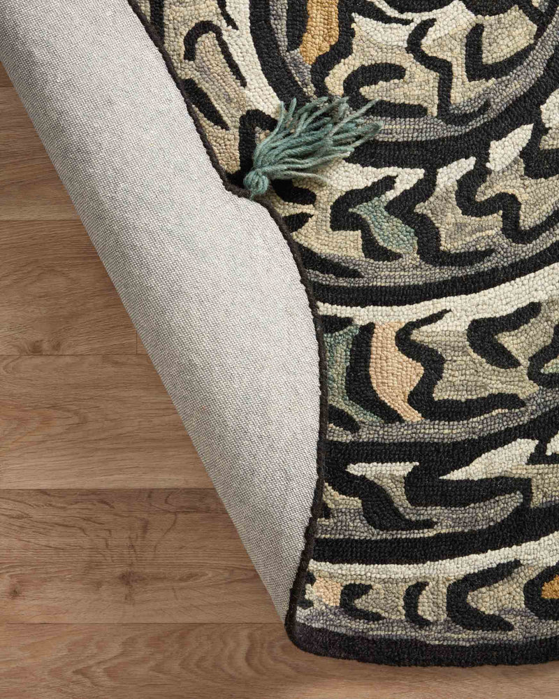 Justina Blakeney x Loloi Selby Collection - Contemporary Hooked Rug in Grey (SEL-01)