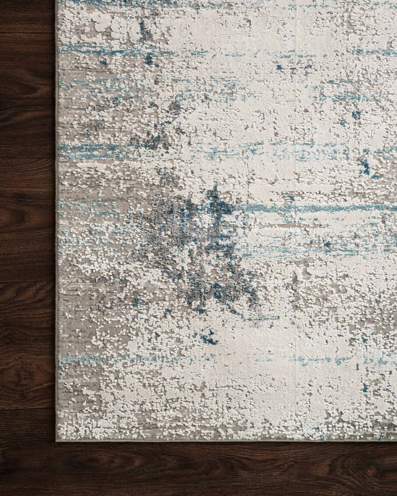 Loloi Sienne Collection - Contemporary Power Loomed Rug in Ivory & Ocean (SIE-02)