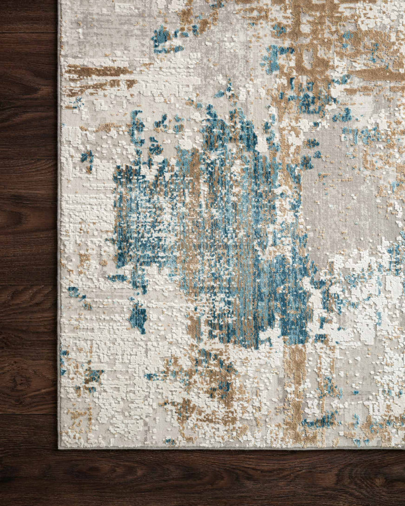 Loloi Sienne Collection - Contemporary Power Loomed Rug in Ivory & Gold (SIE-04)