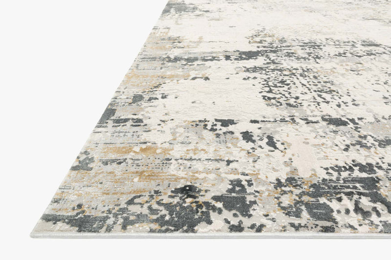 Loloi Sienne Collection - Contemporary Power Loomed Rug in Ivory & Granite (SIE-07)