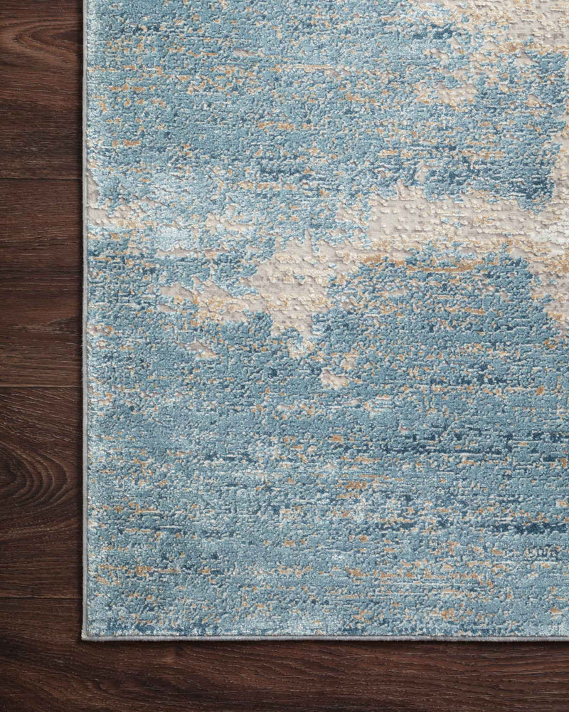 Loloi Sienne Collection - Contemporary Power Loomed Rug in Sand & Ocean (SIE-08)