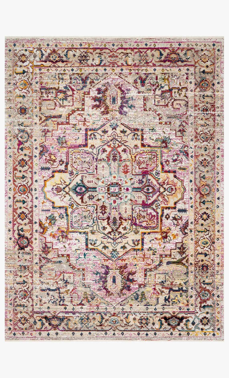 Justina Blakeney x Loloi Silvia Collection - Transitional Power Loomed Rug in Natural & Multi (SIL-03)