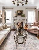 Loloi II Skye Collection - Traditional Power Loomed Rug in Blush & Grey (SKY-01)