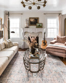 Loloi II Skye Collection - Traditional Power Loomed Rug in Blush & Grey (SKY-01)