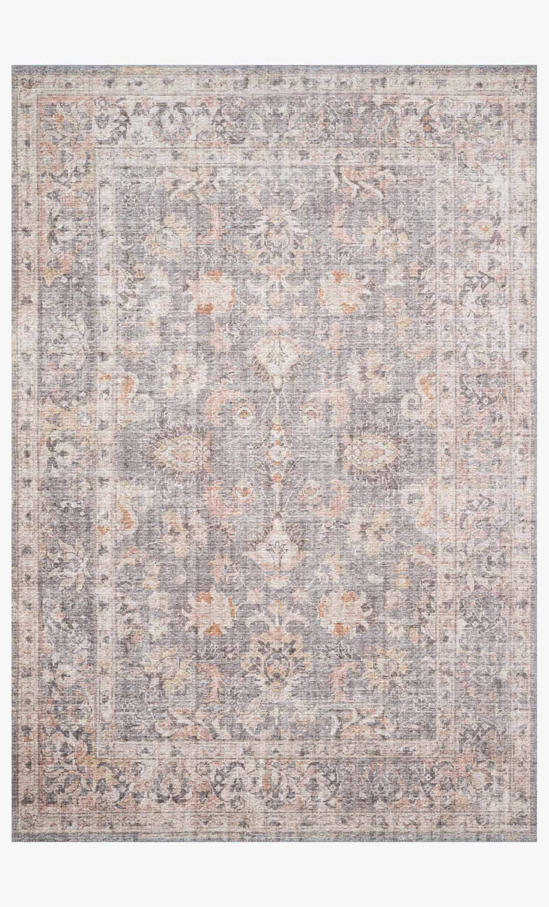 Loloi II Skye Collection - Traditional Power Loomed Rug in Grey & Apricot (SKY-01)