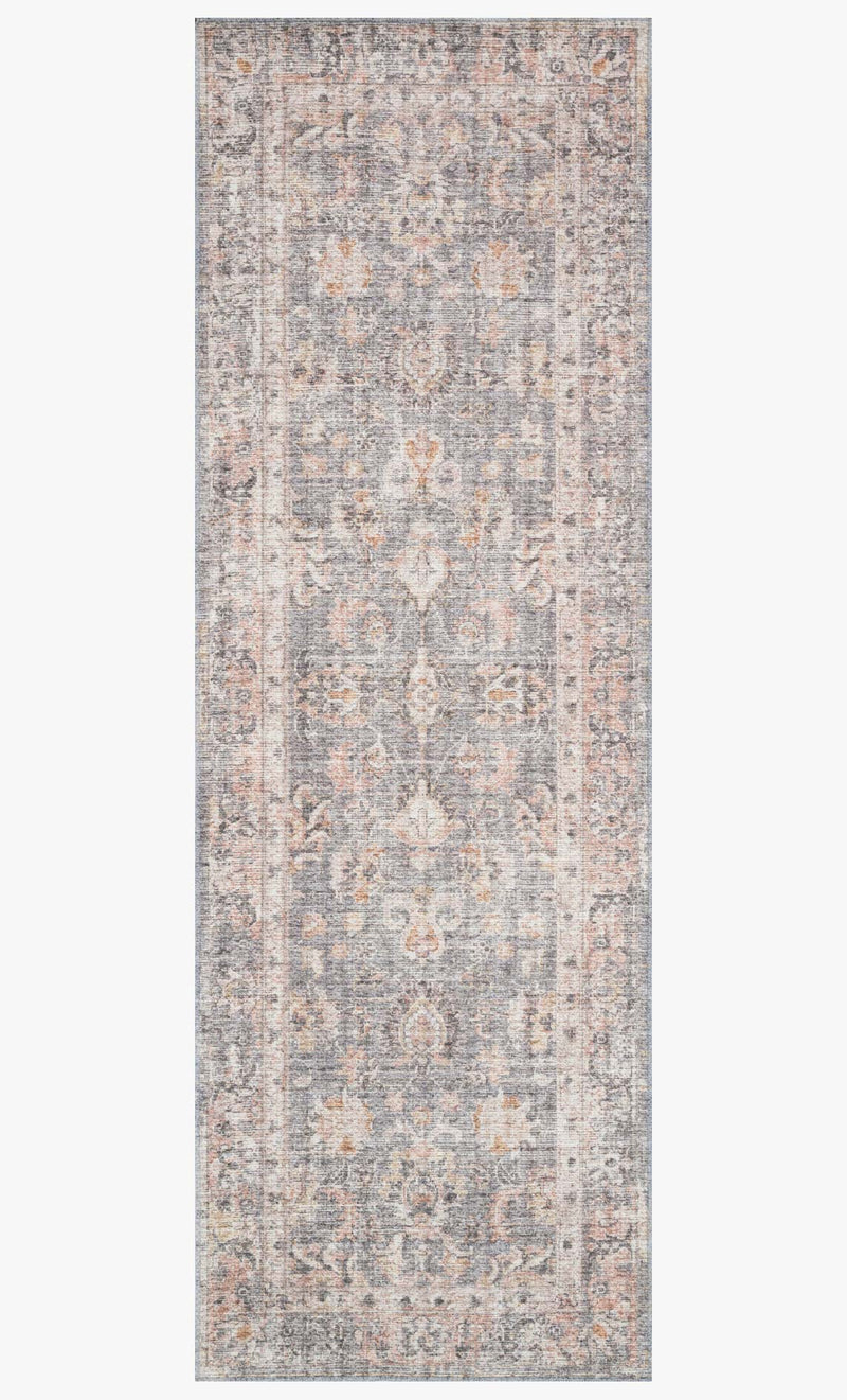 Loloi II Skye Collection - Traditional Power Loomed Rug in Grey & Apricot (SKY-01)
