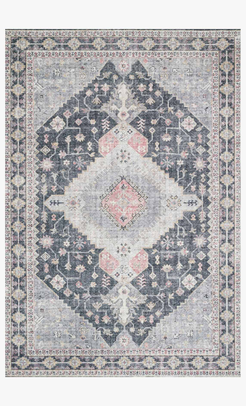 Loloi II Skye Collection - Traditional Power Loomed Rug in Charcoal (SKY-02)