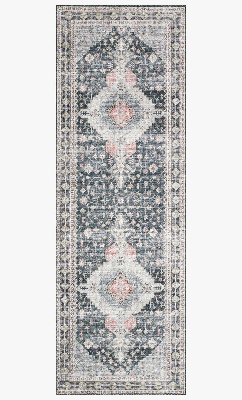 Loloi II Skye Collection - Traditional Power Loomed Rug in Charcoal (SKY-02)