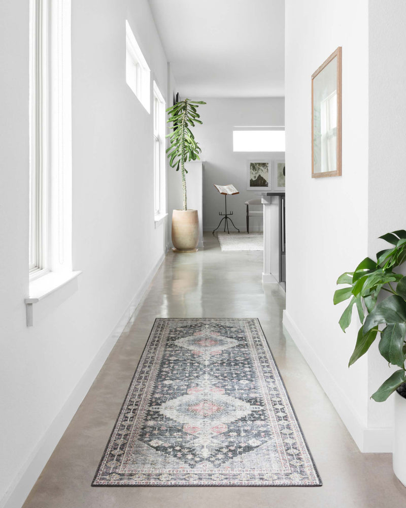 Loloi II Skye Collection - Traditional Power Loomed Rug in Charcoal (SKY-02)