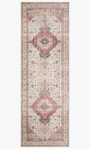Loloi II Skye Collection - Traditional Power Loomed Rug in Ivory & Berry (SKY-02)