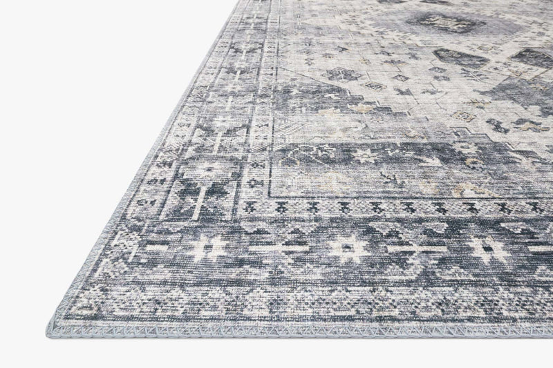 Loloi II Skye Collection - Traditional Power Loomed Rug in Silver & Grey (SKY-02)