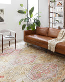 Loloi II Skye Collection - Traditional Power Loomed Rug in Gold & Blush (SKY-04)
