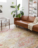 Loloi II Skye Collection - Traditional Power Loomed Rug in Gold & Blush (SKY-04)