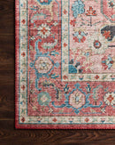 Loloi II Skye Collection - Traditional Power Loomed Rug in Brick & Ocean (SKY-05)