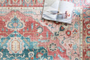 Loloi II Skye Collection - Traditional Power Loomed Rug in Brick & Ocean (SKY-05)