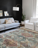 Loloi II Skye Collection - Traditional Power Loomed Rug in Apricot & Mist (SKY-06)