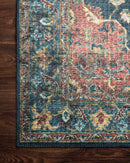 Loloi II Skye Collection - Traditional Power Loomed Rug in Denim & Brick (SKY-08)