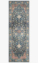 Loloi II Skye Collection - Traditional Power Loomed Rug in Denim & Brick (SKY-08)