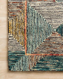 Loloi II Spectrum Collection - Contemporary Hooked Rug in Lagoon & Spice (SPE-01)