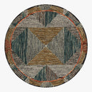Loloi II Spectrum Collection - Contemporary Hooked Rug in Lagoon & Spice (SPE-01)