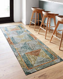 Loloi II Spectrum Collection - Contemporary Hooked Rug in Lagoon & Spice (SPE-01)