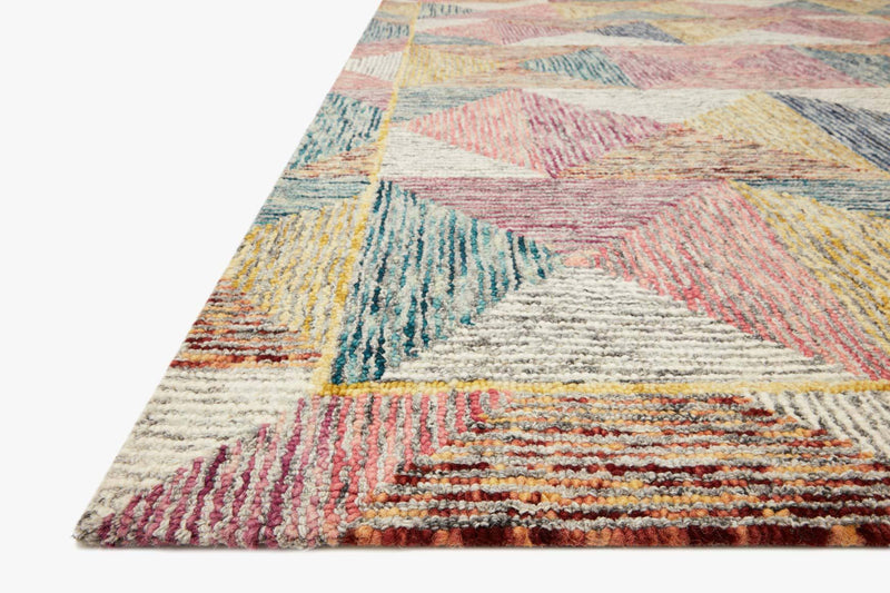 Loloi II Spectrum Collection - Contemporary Hooked Rug in Silver & Fiesta (SPE-01)