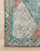 Loloi II Spectrum Collection - Contemporary Hooked Rug in Sunset & Ocean (SPE-02)