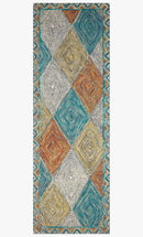 Loloi II Spectrum Collection - Contemporary Hooked Rug in Sunset & Ocean (SPE-02)