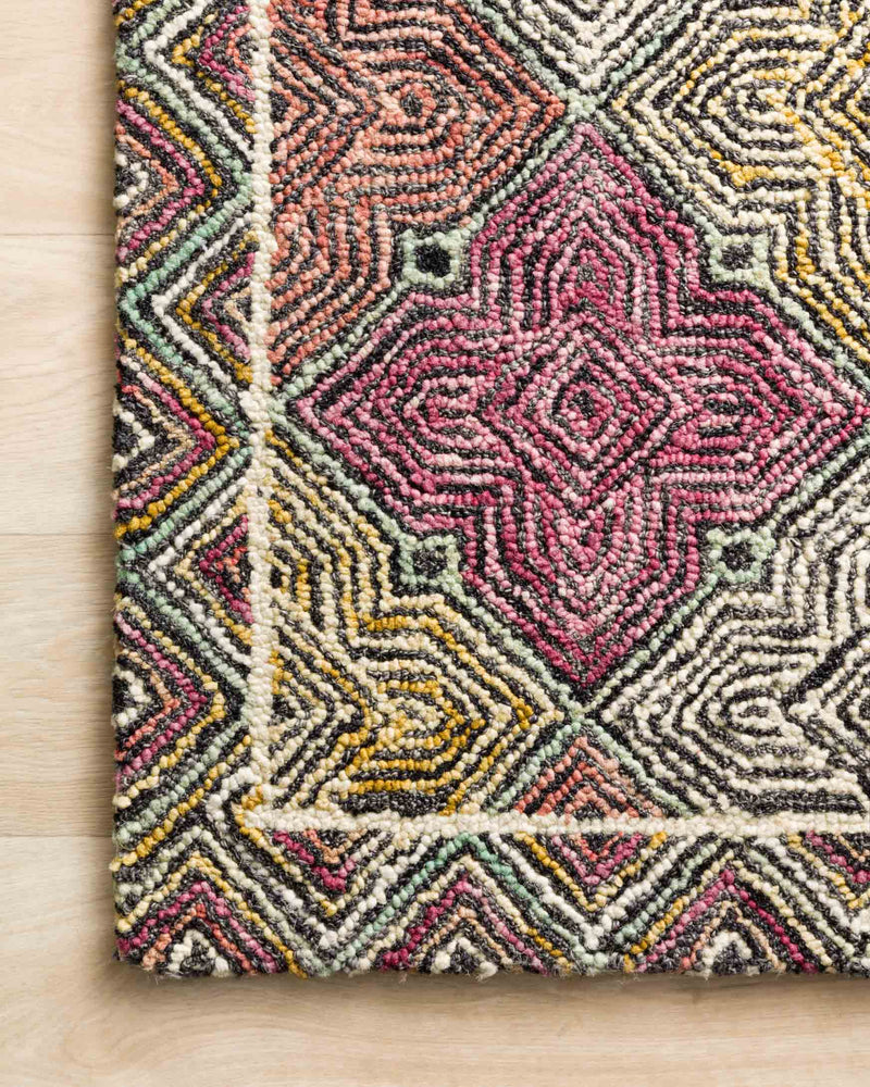 Loloi II Spectrum Collection - Contemporary Hooked Rug in Charcoal & Multi (SPE-03)