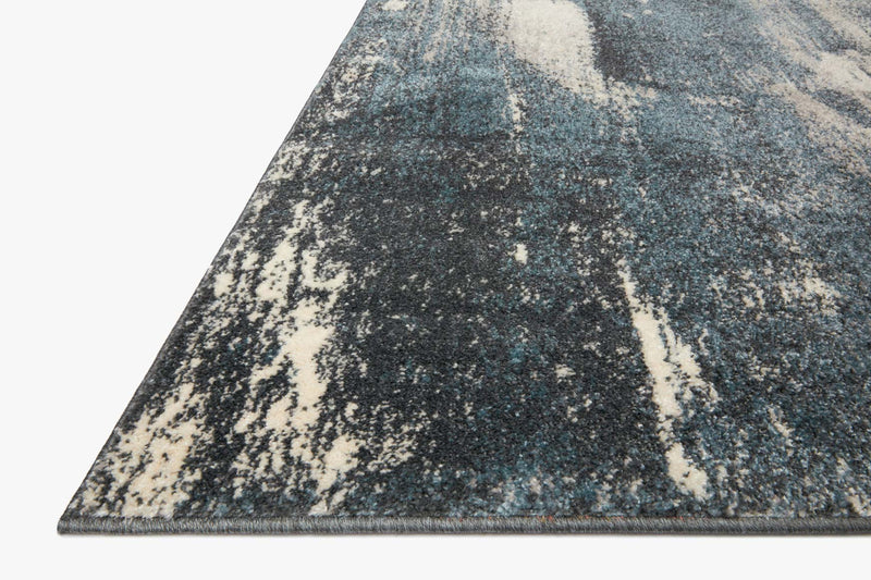 Loloi II Spirit Collection - Contemporary Power Loomed Rug in Indigo & Ivory (SPI-04)