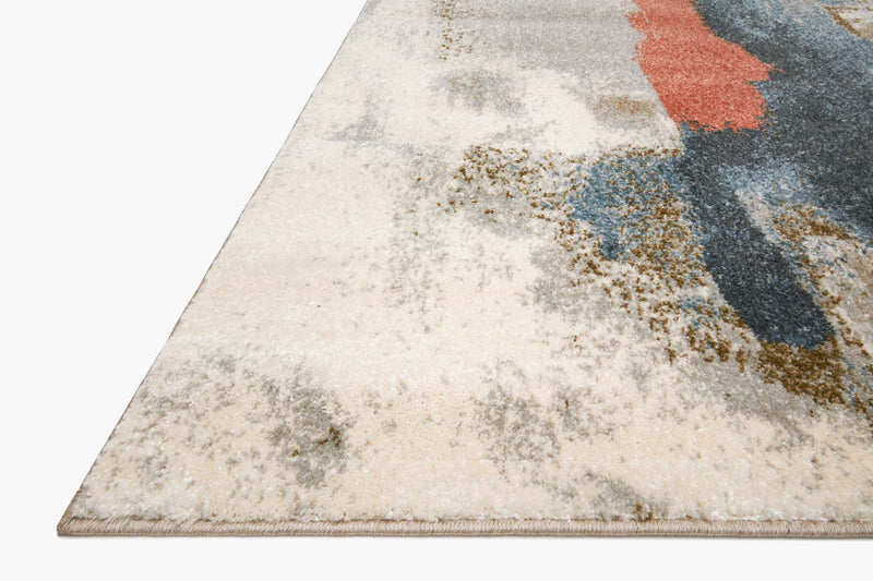 Loloi II Spirit Collection - Contemporary Power Loomed Rug in Stone & Multi (SPI-05)