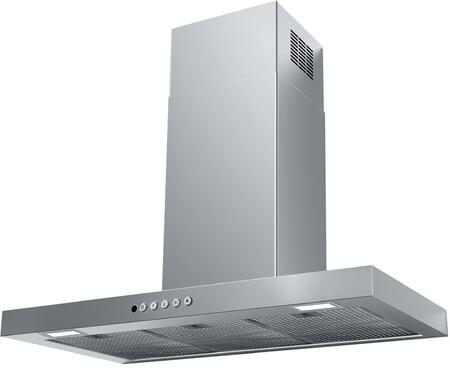 Faber 24-Inch Stilo Wall Mounted Convertible Range Hood with 600 CFM VAM Blower in Stainless Steel (STIL24SSV2)