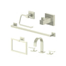 ZLINE Bliss Bathroom Package with Faucet, Towel Rail, Hook, Ring and Toilet Paper Holder in Brushed Nickel (5BP-BLSACCF-BN)