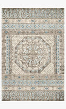 Loloi Tatum Collection - Transitional Hooked Rug in Stone & Blue (TW-02)