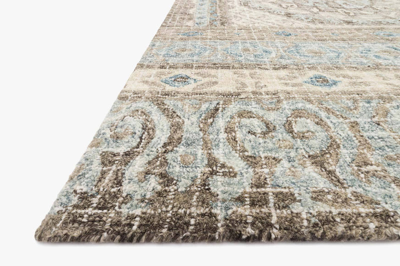 Loloi Tatum Collection - Transitional Hooked Rug in Stone & Blue (TW-02)