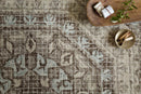 Loloi Tatum Collection - Transitional Hooked Rug in Stone & Blue (TW-02)
