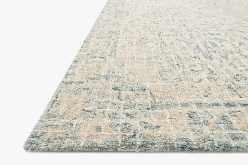 Loloi Tatum Collection - Transitional Hooked Rug in Natural & Sky (TW-05)