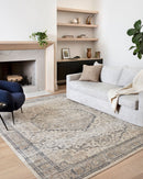 Loloi II Teagan Collection - - Power Loomed Rug in Natural & Lt. Grey (TEA-01)