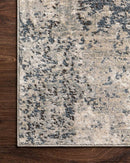 Loloi II Teagan Collection - - Power Loomed Rug in Natural & Denim (TEA-07)