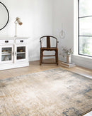 Loloi II Teagan Collection - - Power Loomed Rug in Ivory & Mist (TEA-08)