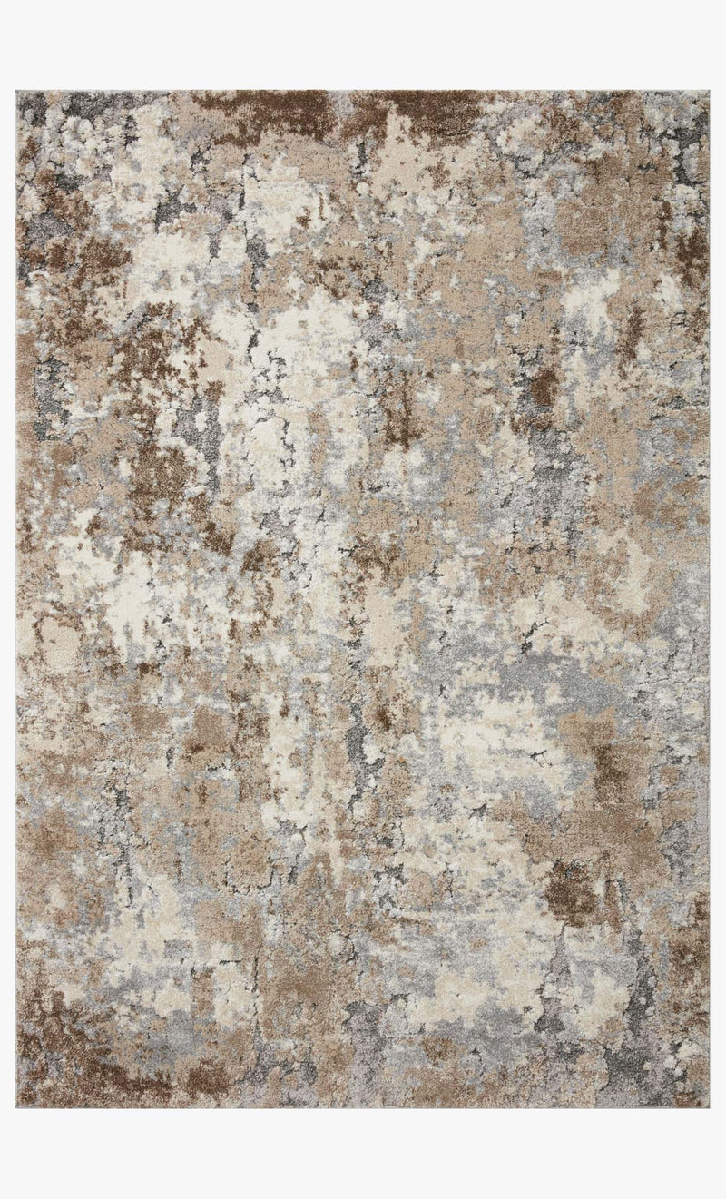 Loloi Theory Collection - Transitional Power Loomed Rug in Dove & Bark (THY-09)