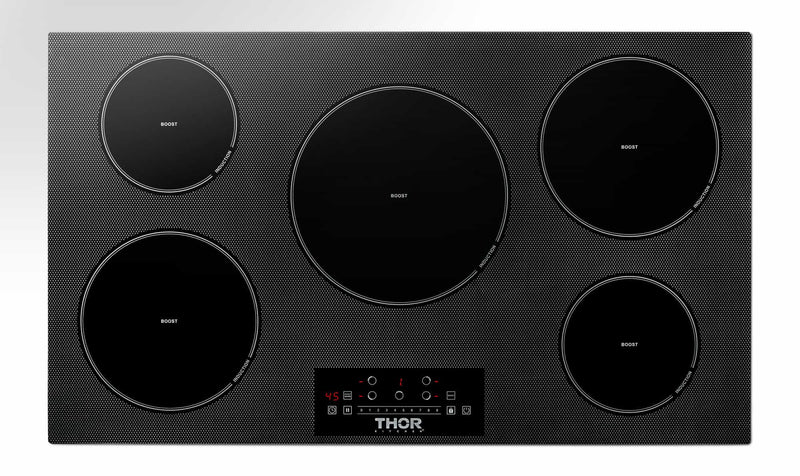 Thor Kitchen 36-Inch Built-In Induction Cooktop with 5 Elements (TIH36)