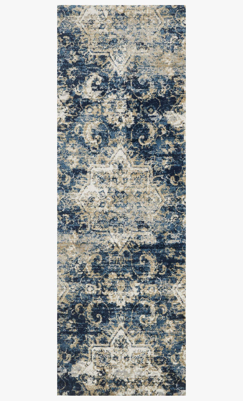 Loloi Torrance Collection - Transitional Power Loomed Rug in Navy & Ivory (TC-04)