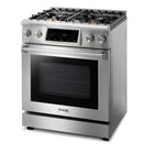 Thor Kitchen 2-Piece Appliance Package - 30-Inch Gas Range and Over-the-Range Microwave & Vent Hood in Stainless Steel