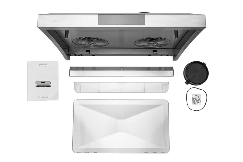 Hauslane 30-Inch Under Cabinet Self-Clean Touch Control Range Hood in Stainless Steel (UC-PS38SS-30)