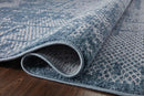 Loloi II Vance Collection - Traditional Power Loomed Rug in Denim & Dove (VAN-01)