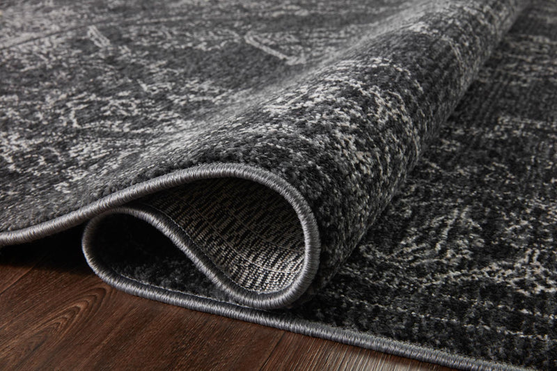 Loloi II Vance Collection - Traditional Power Loomed Rug in Charcoal & Dove (VAN-03)