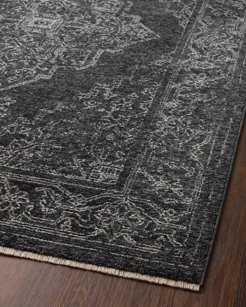 Loloi II Vance Collection - Traditional Power Loomed Rug in Charcoal & Dove (VAN-03)