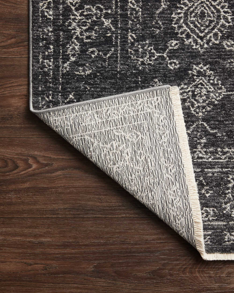 Loloi II Vance Collection - Traditional Power Loomed Rug in Charcoal & Dove (VAN-09)